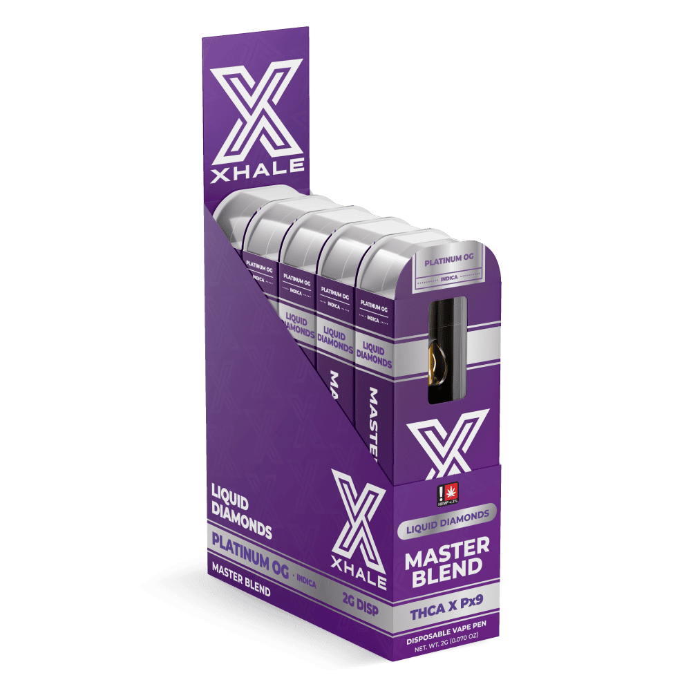 Xhale THC-A Liquid Diamonds Master Blend Disposable 2g (5/pack) [DROPSHIP]