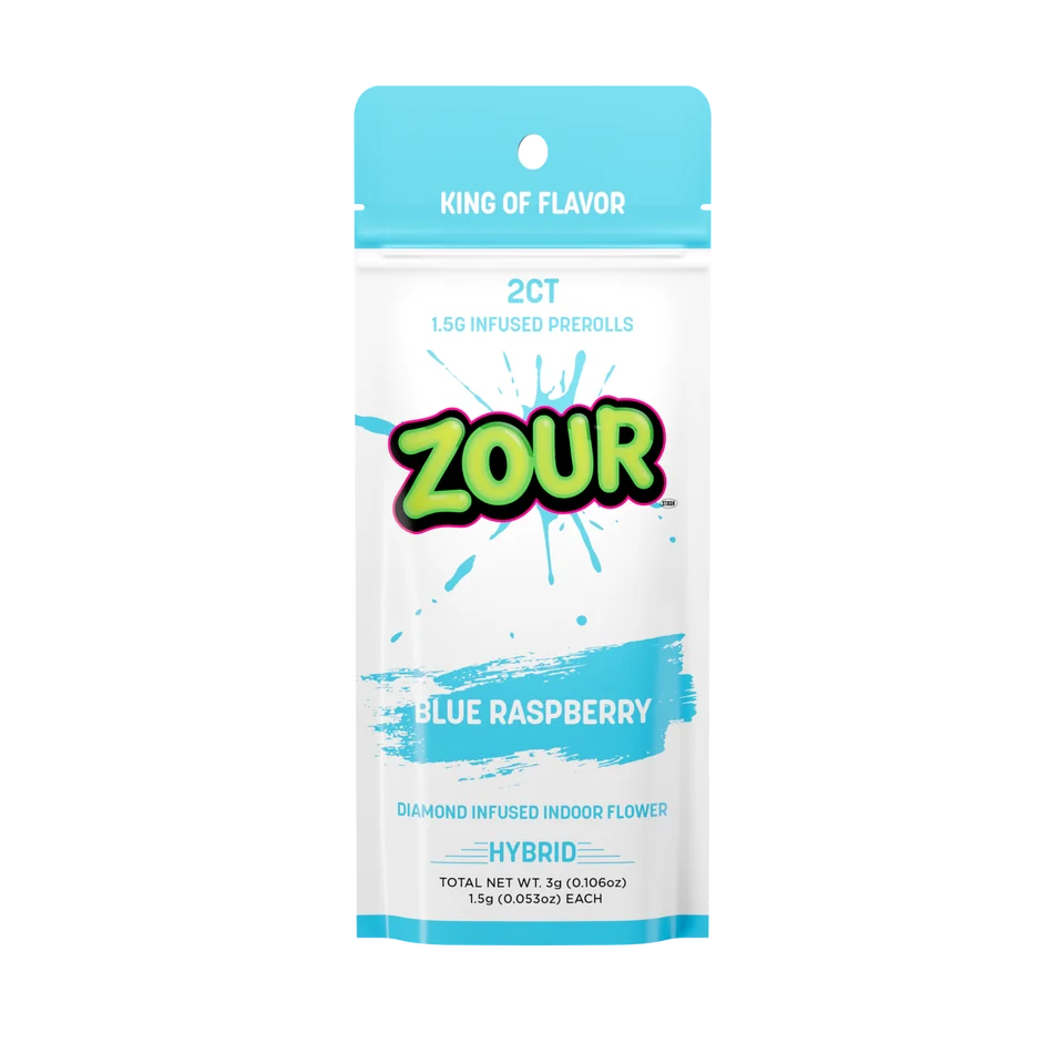 Zour Stash Diamond Infused Pre Roll 1.5g 2ct (10/pack) [TX Compliant]