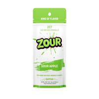 Zour Stash Diamond Infused Pre Roll 1.5g 2ct (10/pack) [TX Compliant]