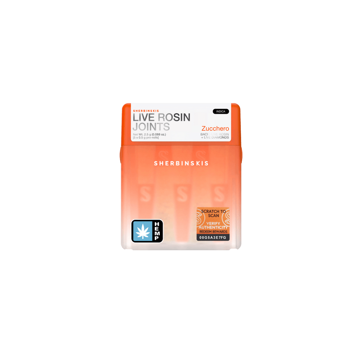 Sherbinskis Live Rosin Pre Roll 0.5g 5ct (SINGLE)