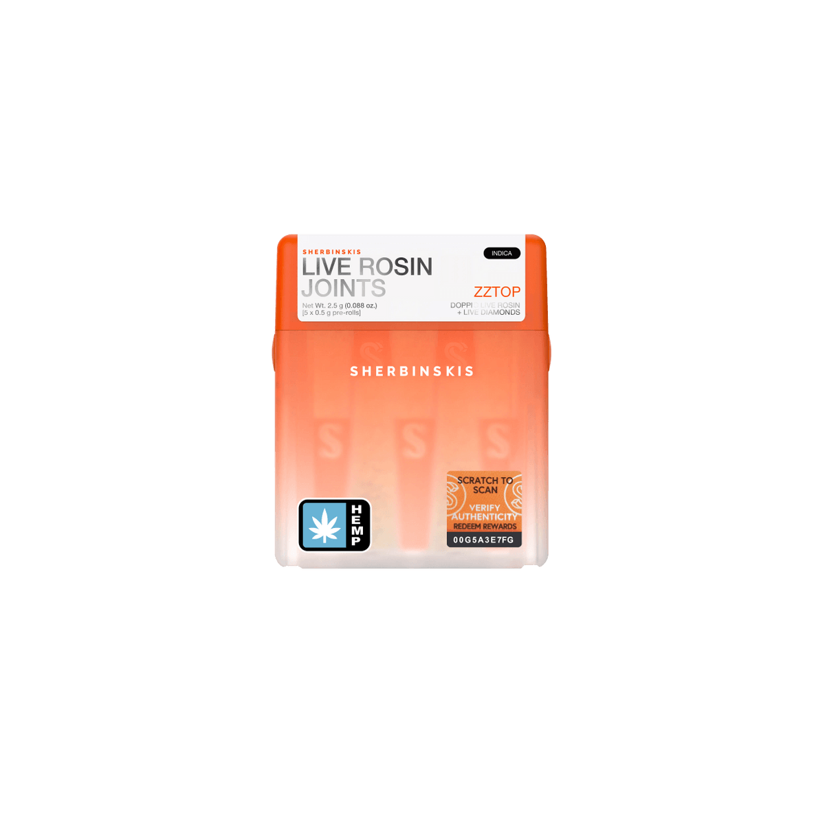 Sherbinskis Live Rosin Pre Roll 0.5g 5ct (SINGLE)