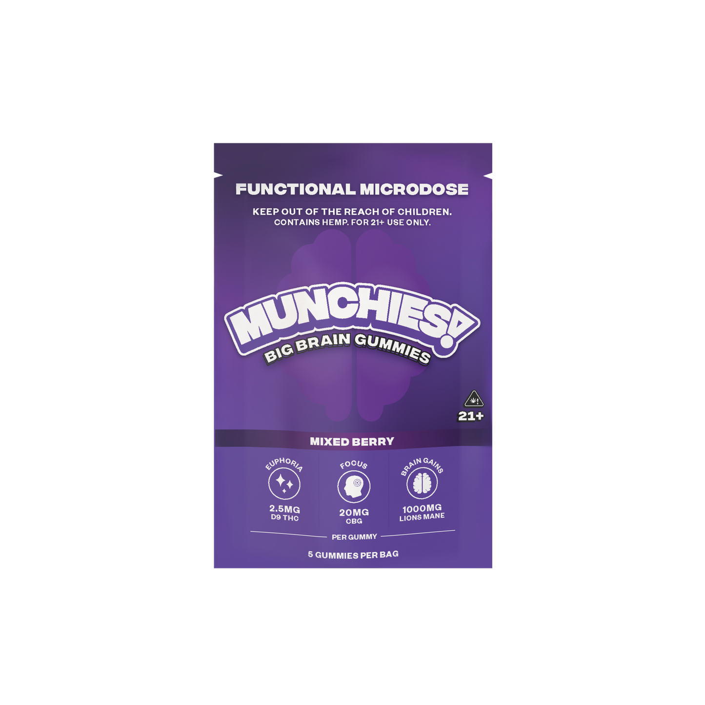 Munchies Functional Microdose Gummies 5ct (8/pack) [DROPSHIP]