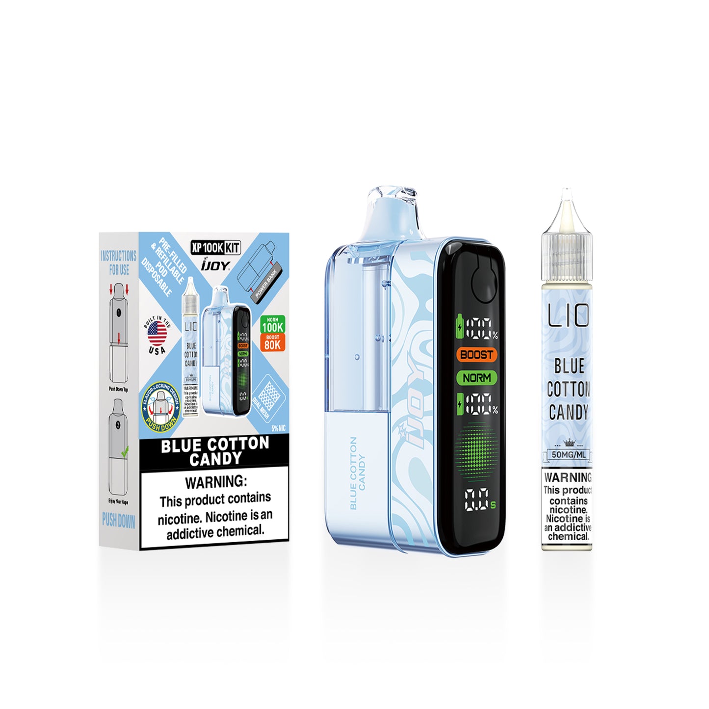 iJoy XP100K Disposable Kit 18mL + 15mL Bottle (5/pack) [TX Compliant]