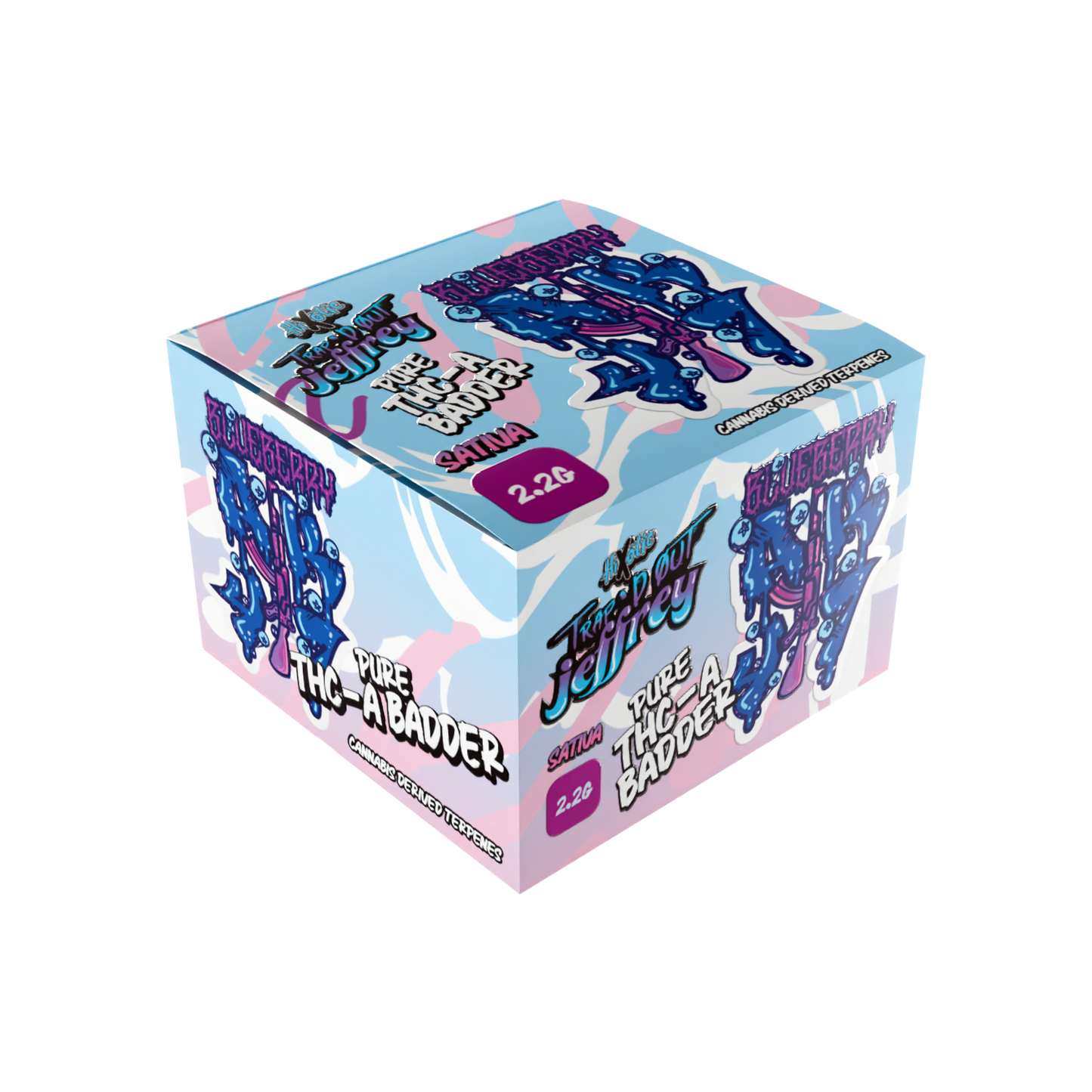 Hixotic Trap'd Out Jeffrey Pure THC-A Badder Dabs 2.2g (8/Pack) [DROPSHIP]