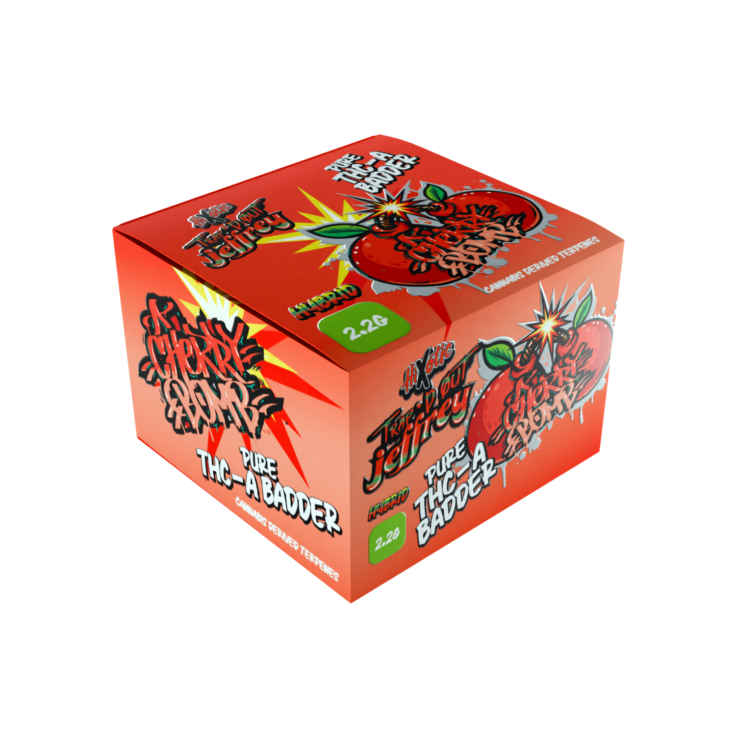 Hixotic Trap'd Out Jeffrey Pure THC-A Badder Dabs 2.2g (8/Pack) [DROPSHIP]