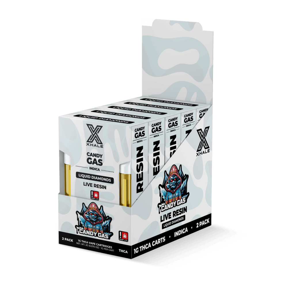 Xhale THC-A Live Resin Cartridge 1g 2ct (5/Pack) [DROPSHIP]