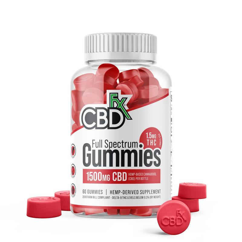 CBDfx Gummies Mixed Berry Full Spectrum 60ct Bottle (4/pack) [DROPSHIP]