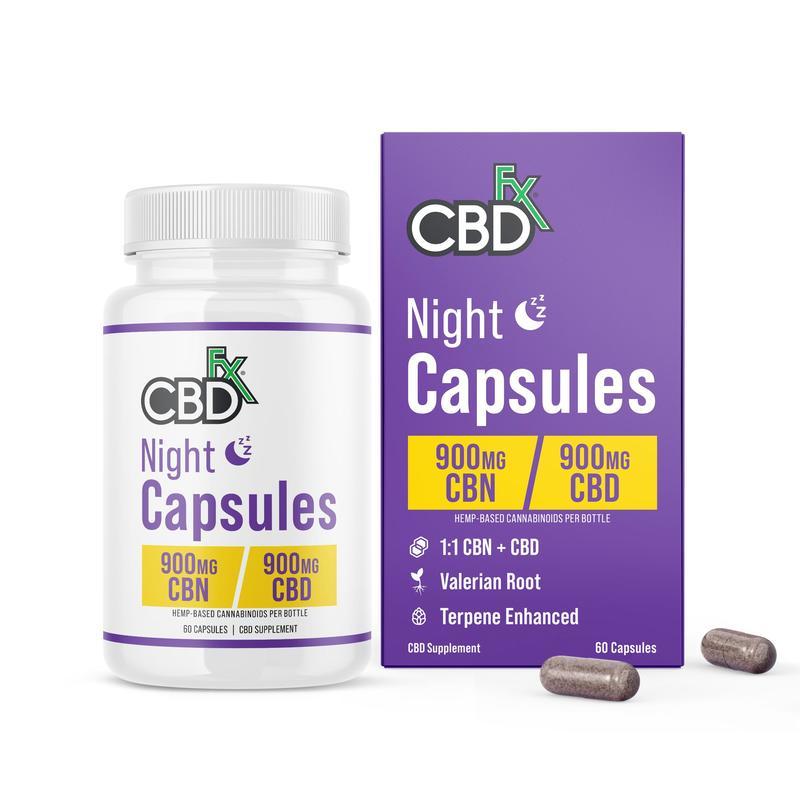 CBDfx Capsules AM/PM 60ct 900mg/900mg (6/pack) [DROPSHIP]