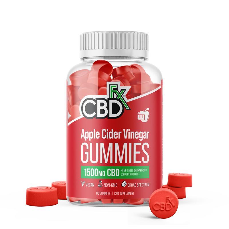 CBDfx Gummies ACV 60ct Bottle 1500mg (4/pack) [DROPSHIP]
