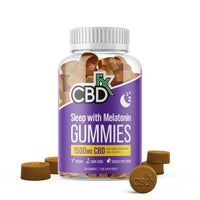 CBDfx Gummies Melatonin 60ct Bottle (4/pack) [DROPSHIP]