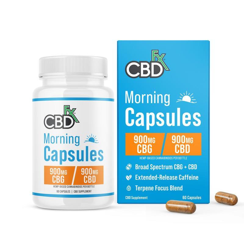 CBDfx Capsules AM/PM 60ct 900mg/900mg (6/pack) [DROPSHIP]