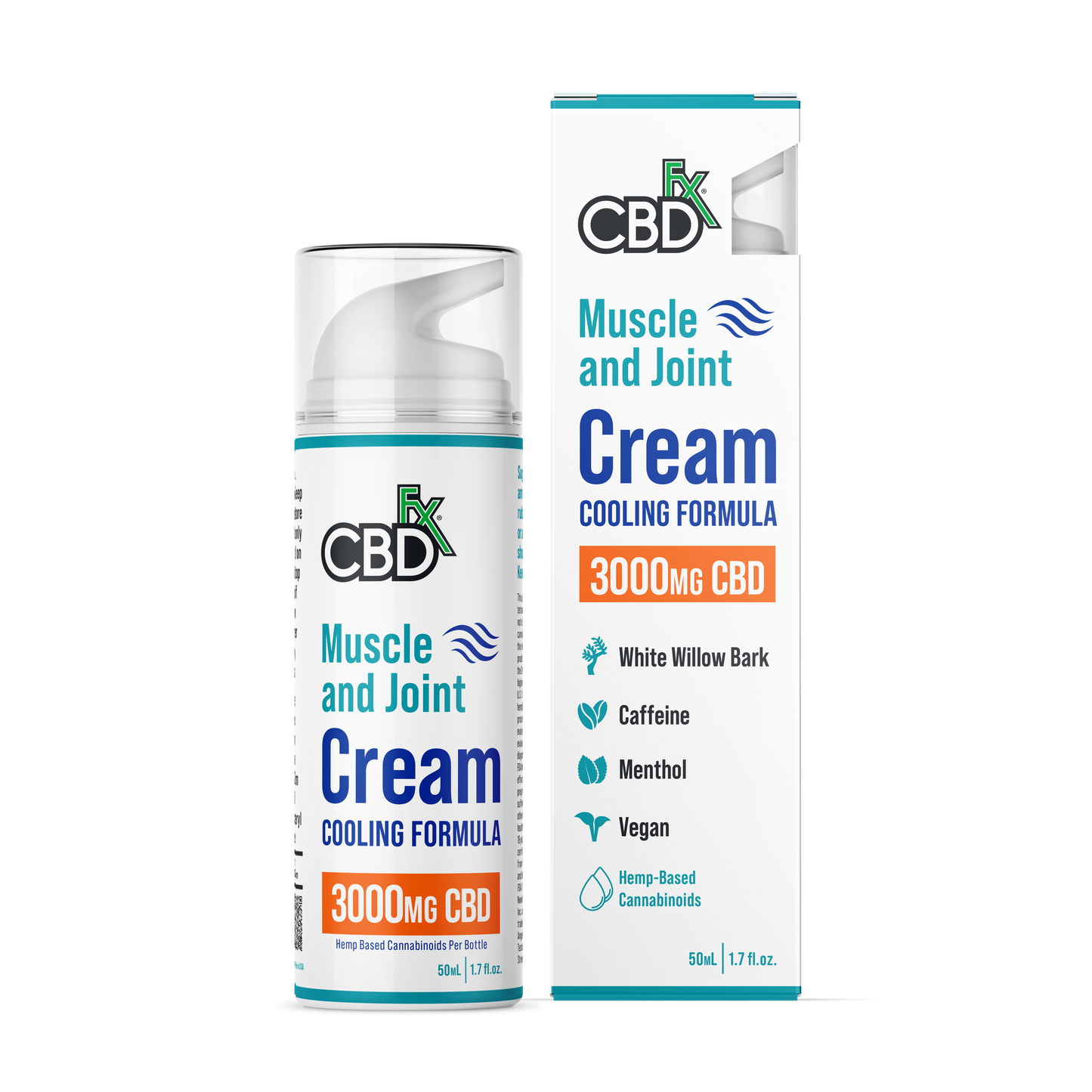 CBDfx Cream Muscle & Joint Cooling 50mL (6/pack) [DROPSHIP]