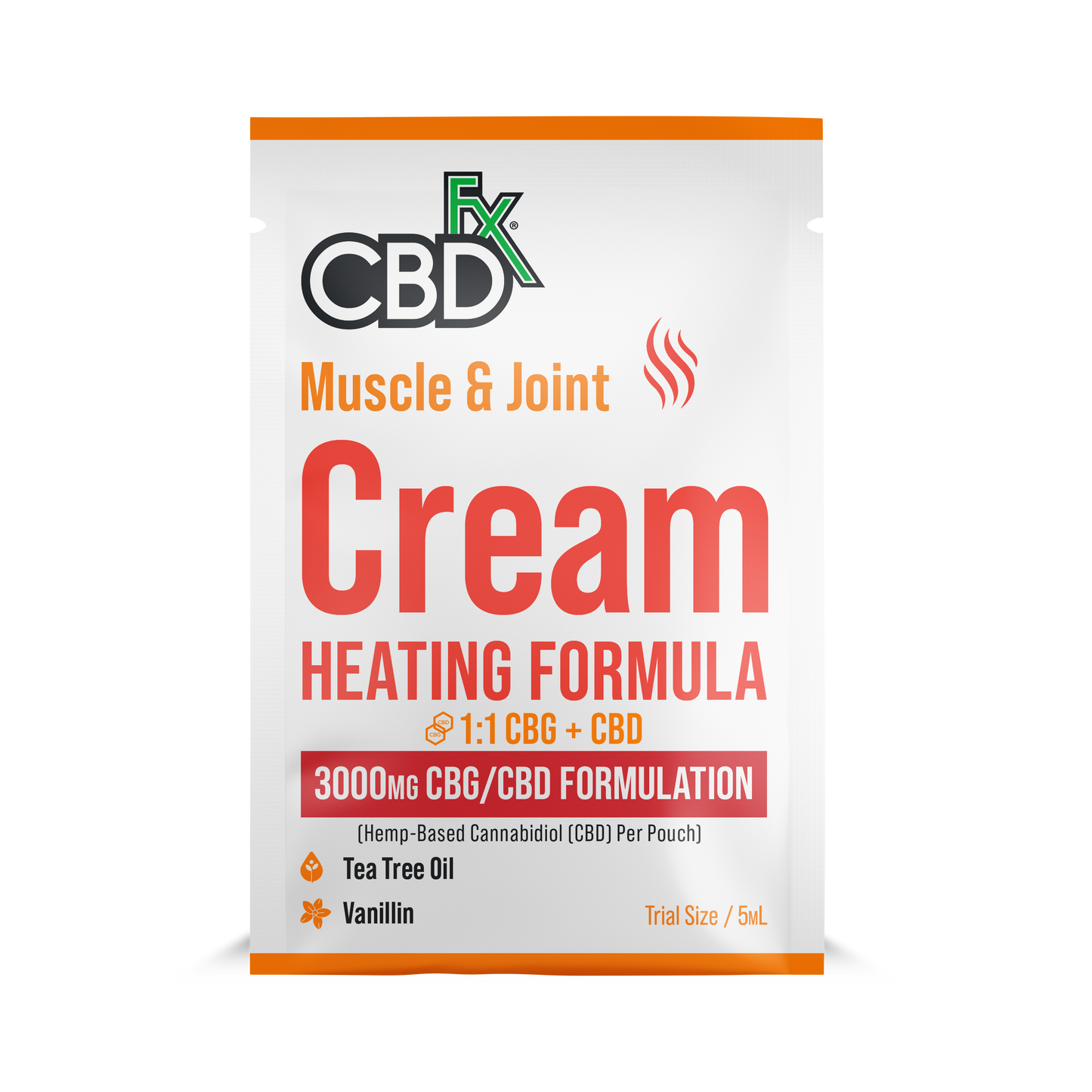 CBDfx Cream Muscle & Joint Heating 1:1 CBD/CBG 50mL (6/pack) [DROPSHIP]