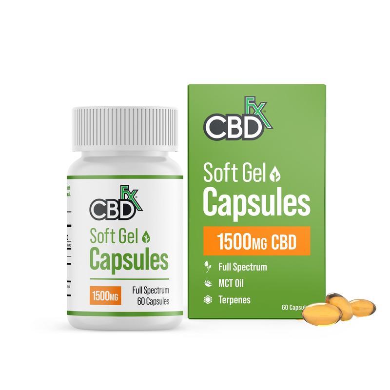 CBDfx Capsules Soft Gel Wellness (6/pack) [DROPSHIP]