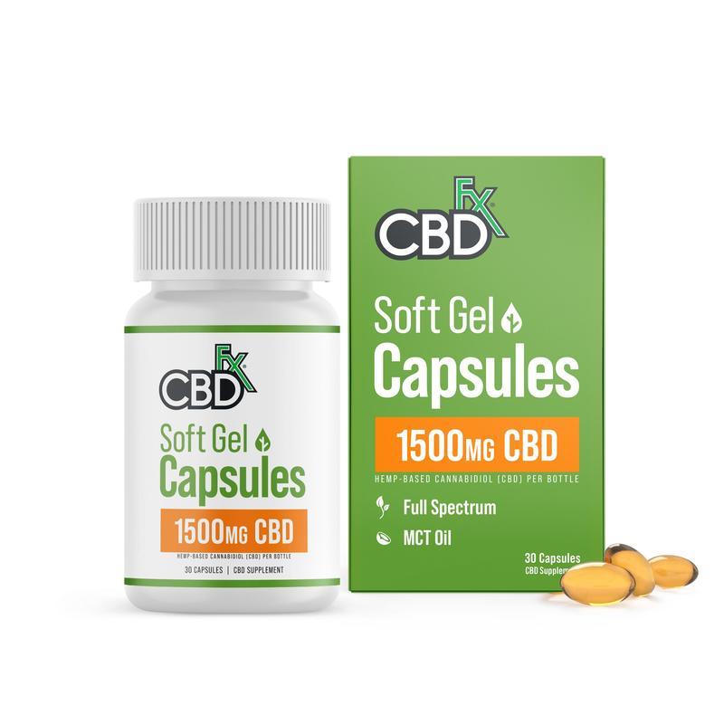 CBDfx Capsules Soft Gel Wellness (6/pack) [DROPSHIP]