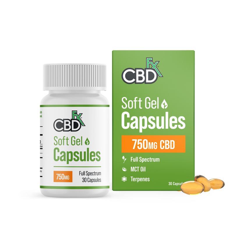 CBDfx Capsules Soft Gel Daily Chill Blend CBD/THC 30ct (6/pack) [DROPSHIP]