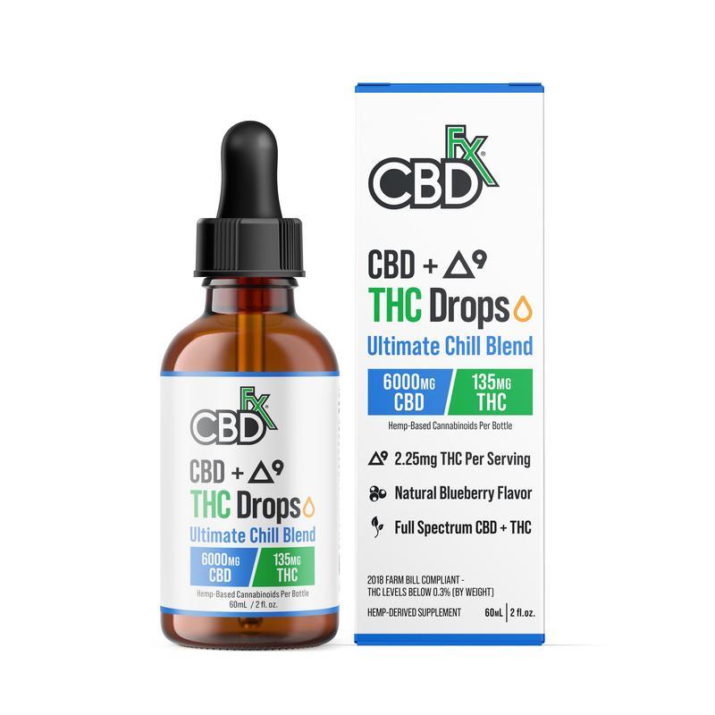 CBDfx Tinctures Ultimate Chill Blend CBD/THC (8/pack) [DROPSHIP]