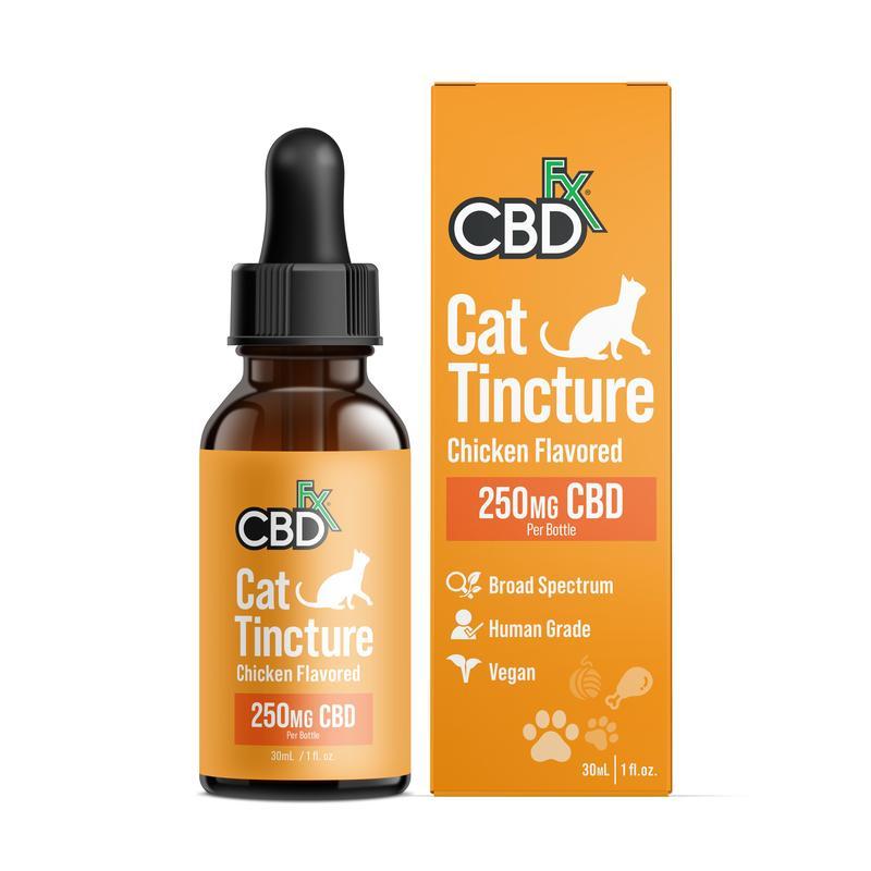 CBDfx Pet Tincture Cat Chicken 30ml 250mg (8/pack) [DROPSHIP]