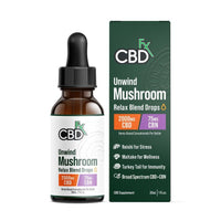 CBDfx Tinctures Unwind Mushroom CBN Relax Blend (8/pack) [DROPSHIP]
