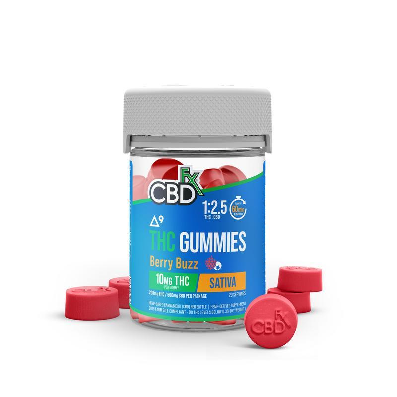 CBDfx Gummies Berry Buzz CBD/THC (6/pack) [DROPSHIP]