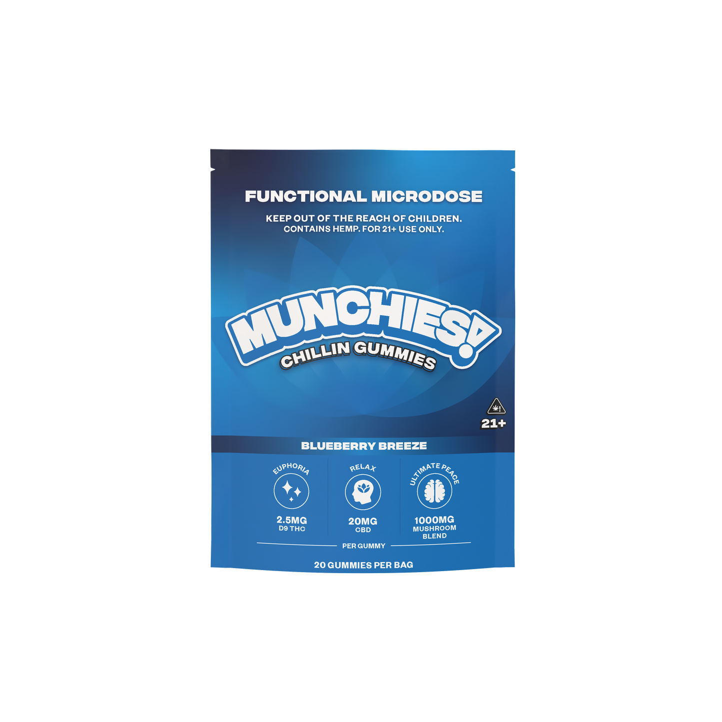 Munchies Functional Microdose Gummies 20ct (5/pack) [DROPSHIP]