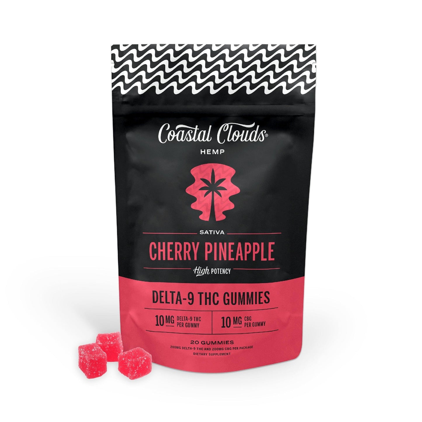 Coastal Clouds D9 THC Gummies 10mg 20ct (5/pack) [TX Compliant]