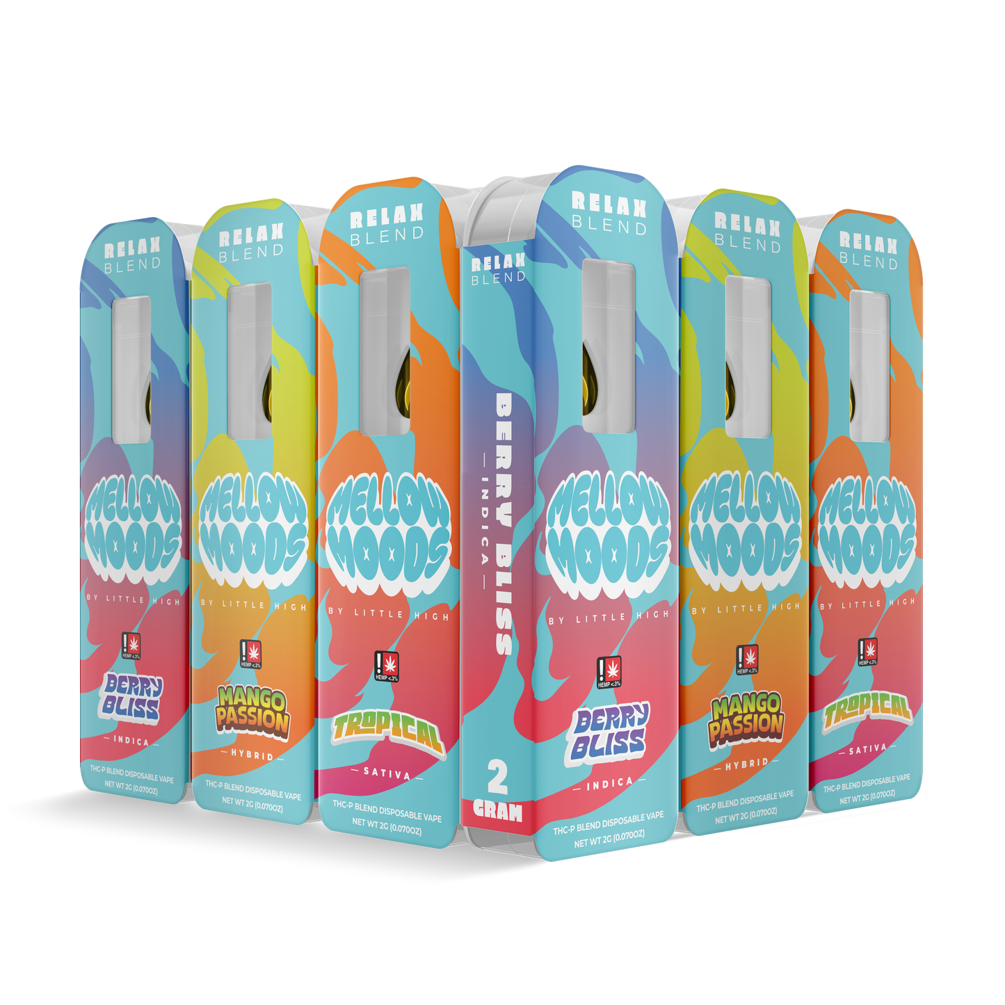 Mellow Moods THCP Blend Disposable 2g (5/Pack) [DROPSHIP]