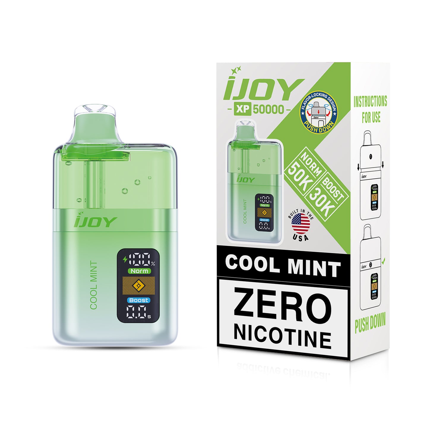iJoy XP50K Zero Nicotine Disposable 20mL (5/pack) [TX Compliant]