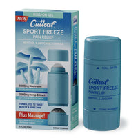 Cutleaf (Mushroom+Hemp Extract) Roll-On Gel & Stone Massager 4000mg 3oz (SINGLE)