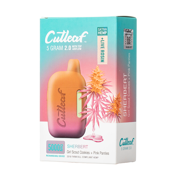 Cutleaf THC Live Rosin 5g Disposable 2.0 (SINGLE)
