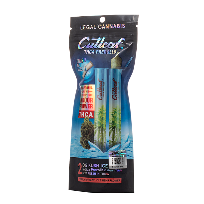 Cutleaf THCA Crush Ice Prerolls 2g 2ct (SINGLE)