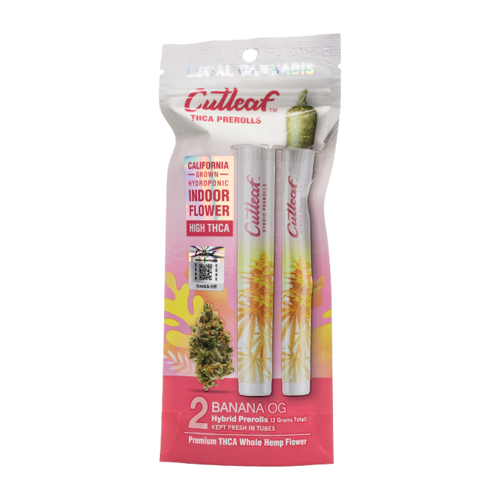 Cutleaf THC-A Prerolls 2g 2ct (SINGLE)