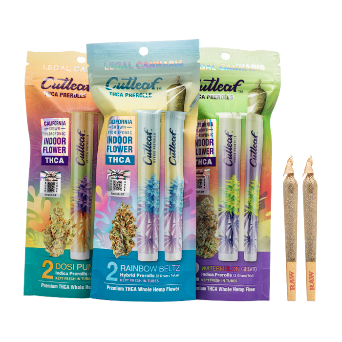 Cutleaf THC-A Prerolls 2g 2ct (SINGLE)