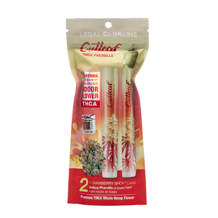 Cutleaf THC-A Prerolls 2g 2ct (SINGLE)