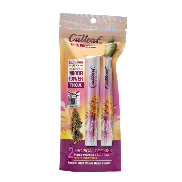 Cutleaf THC-A Prerolls 2g 2ct (SINGLE)