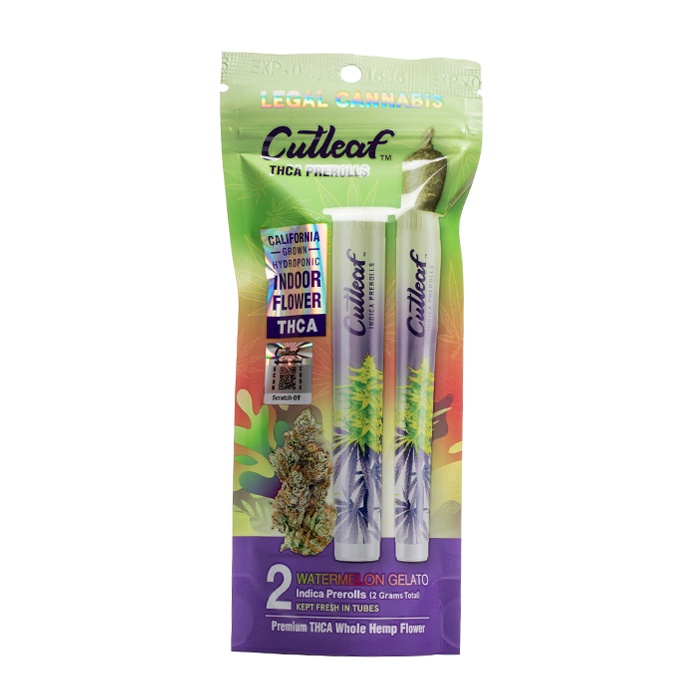 Cutleaf THC-A Prerolls 2g 2ct (SINGLE)