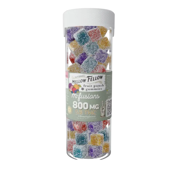 Mellow Fellow D9 M Fusions Edible Jar 40ct 800mg (6/pack) [DROPSHIP]