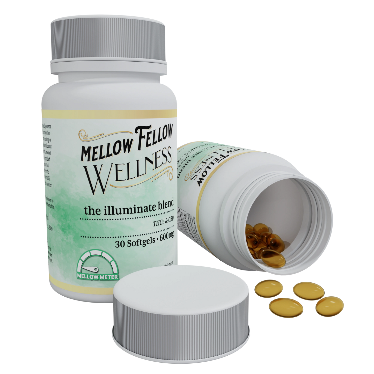 Mellow Fellow Wellness Softgel Capsules CBD 30ct (6/Pack) [DROPSHIP]
