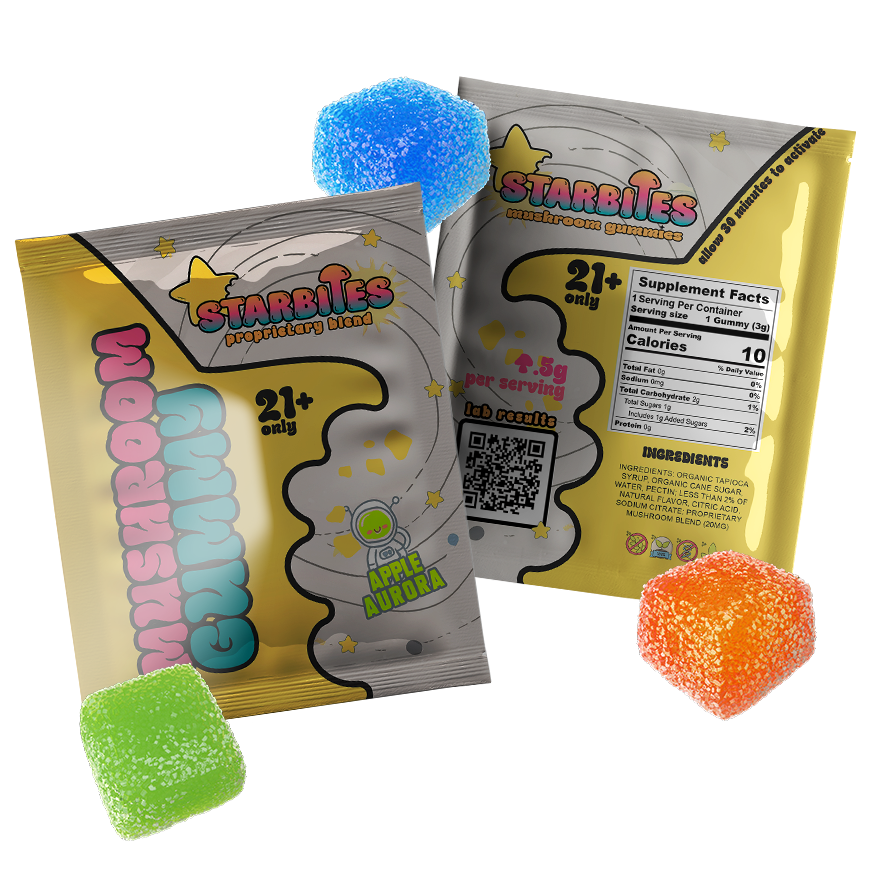 Starbites Mushroom Gummy 1ct (50/Pack) [DROPSHIP]