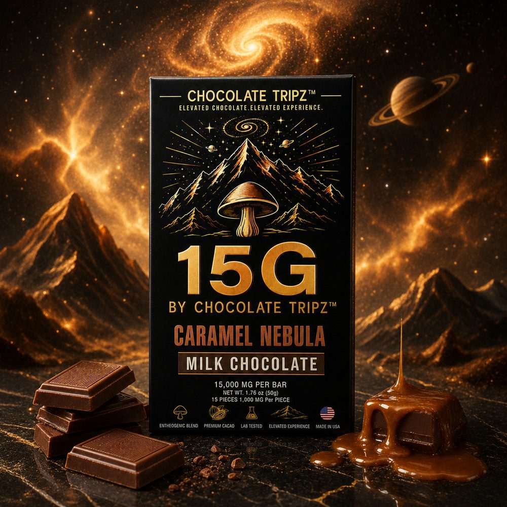 15G by Chocolate Tripz Entheogenic Mushroom Chocolate Bar Variety Pack (10/pack) [DROPSHIP]