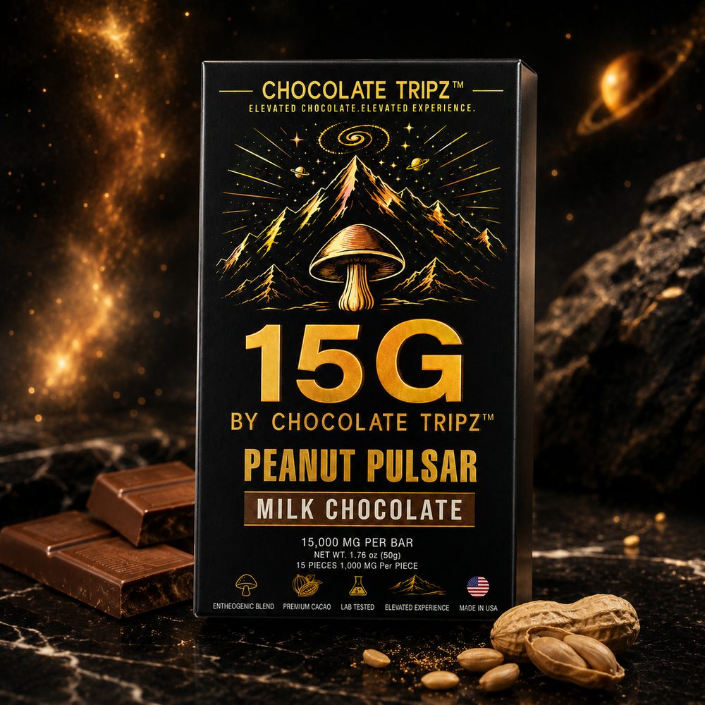 15G by Chocolate Tripz Entheogenic Mushroom Chocolate Bar Variety Pack (10/pack) [DROPSHIP]