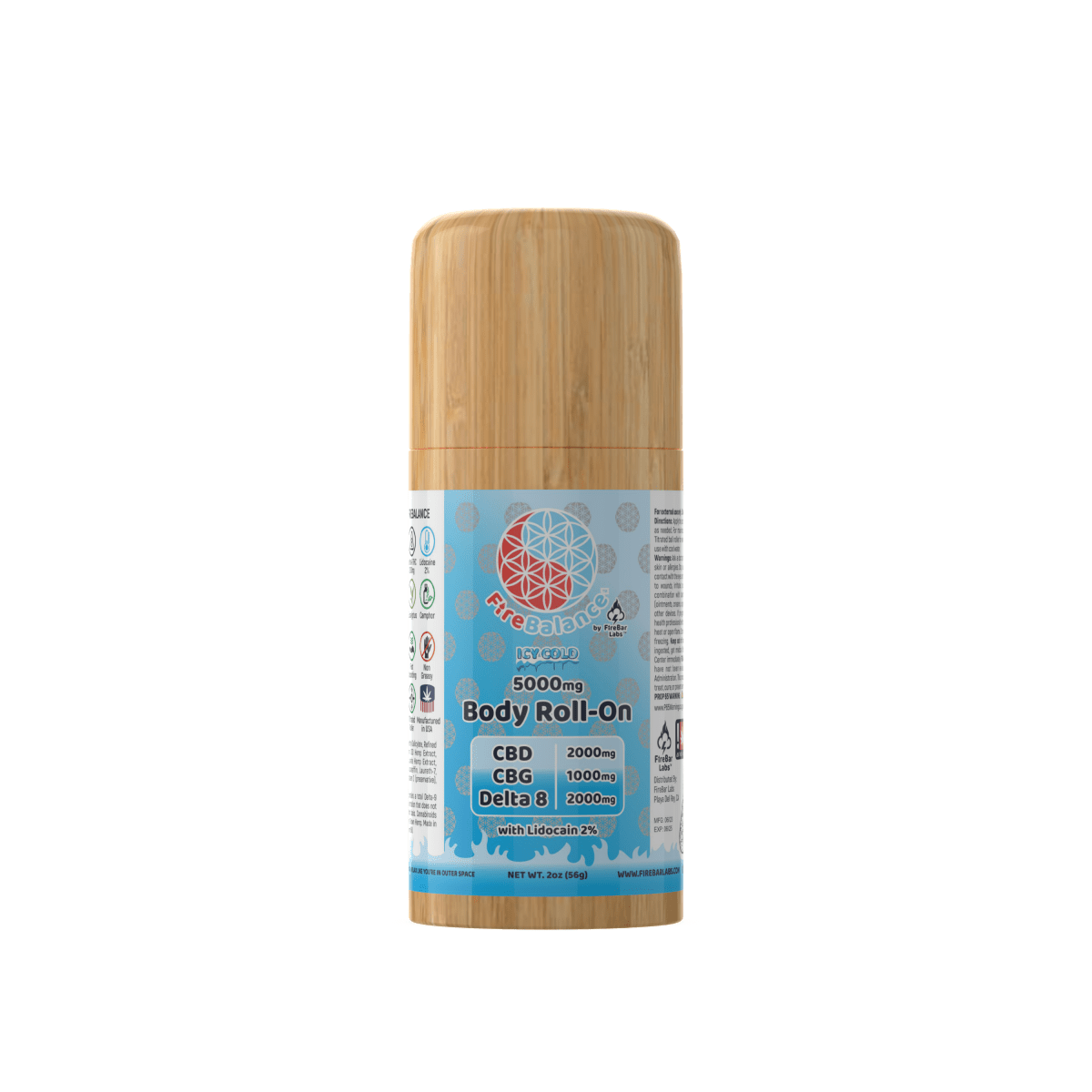 FireBalance Body Roll-On CBD + THC 5000mg (9/pack) [DROPSHIP]