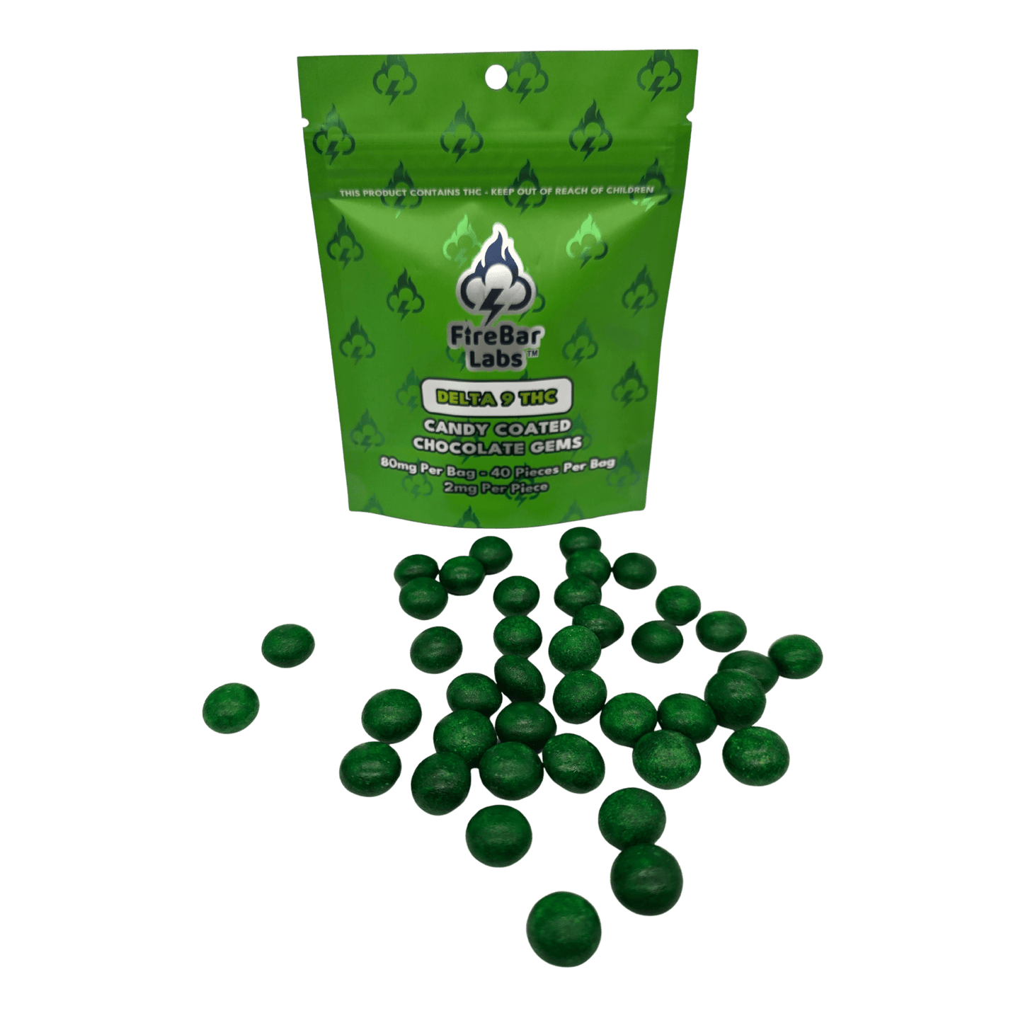 FireBar Labs Candy Coated Chocolate Gems Infused THC (10/pack) [DROPSHIP]
