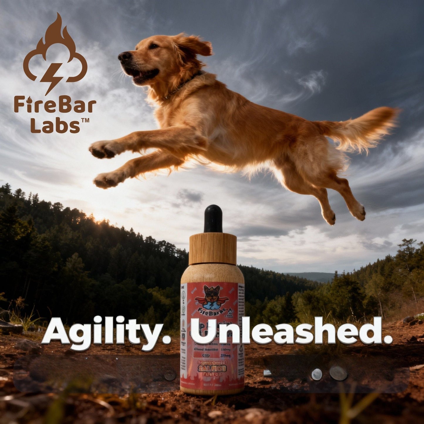 FireBarks Hip & Joint Pet Tincture CBD 500mg (9/pack) [DROPSHIP]
