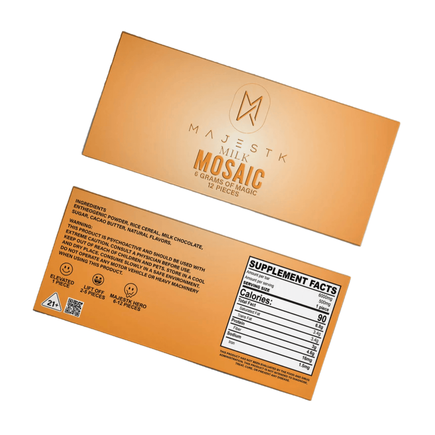 MAJESTK Entheogenic Premium Mushroom Chocolate Bar (10/pack) [DROPSHIP]