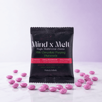 Mind x Melt Milk Chocolate Popping Diamonds 3G Mushroom + 250mg Kanna 10ct (12/pack) [DROPSHIP]