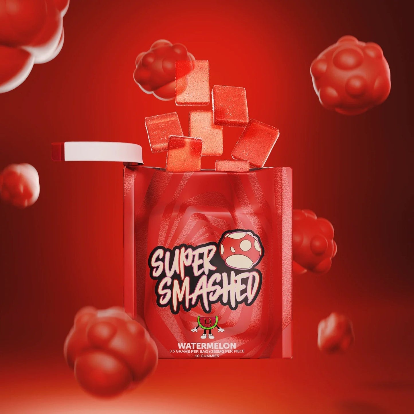 Super Smashed Entheogenic Mushroom Gummies (10/pack) [DROPSHIP]