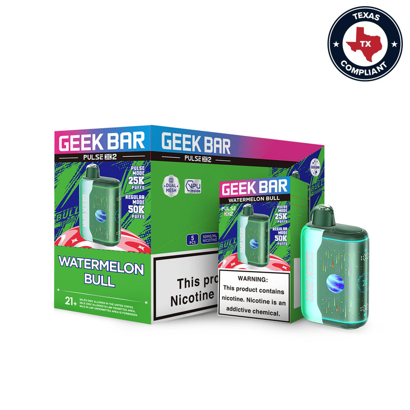 Geek Bar Pulse X2 50K Disposable 18mL (5/pack) [TX Compliant]