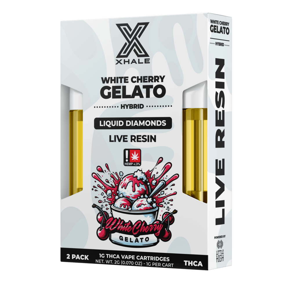 Xhale THC-A Live Resin Cartridge 1g 2ct (5/Pack) [DROPSHIP]