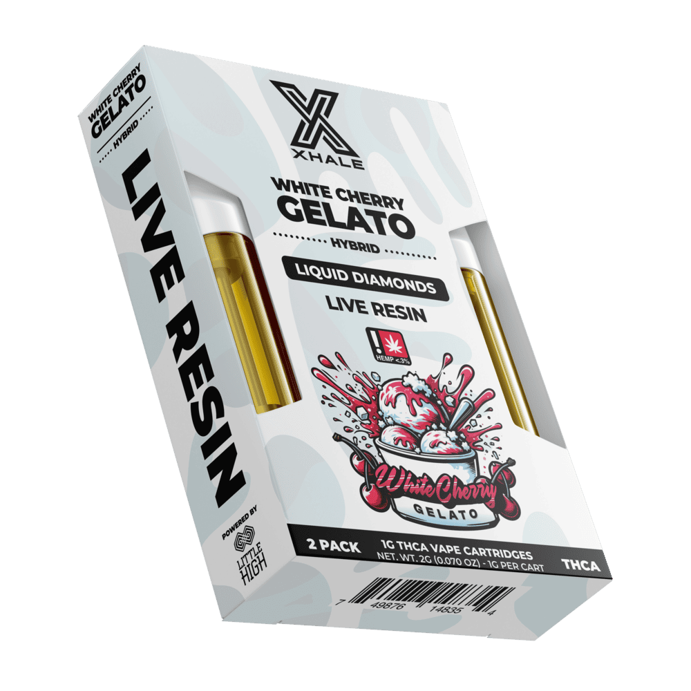 Xhale THC-A Live Resin Cartridge 1g 2ct (5/Pack) [DROPSHIP]